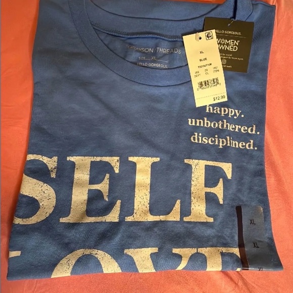 Grayson Threads Tops - Grayson Threads Blue Self-Love Tee